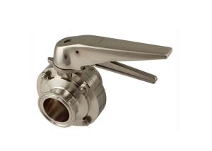 Quality Full Port Sanitary Butterfly Valves Manual Type Easy Operation And Safe Lock wholesale