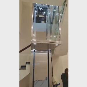 Quality Naked Cabin Residential Hydraulic Elevator 5 Stops 0.2-0.4 M/S wholesale