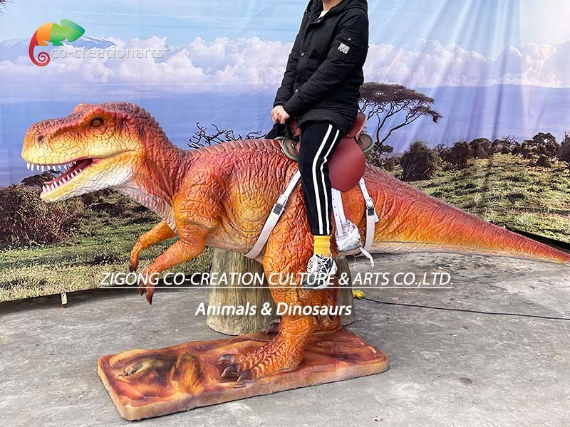 Children Animatronic Walking Dinosaur Rides Electric Ride T Rex
