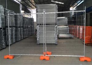 Quality Galvanized Temporary Construction Fence , Temporary Site Security Fencing 1100mm Height wholesale