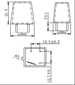 Epoxy Resin Potential Transformer PT01 - 2mA High Permeability Core 500V DC