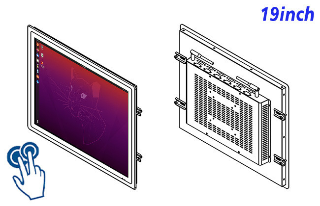 19-Inch Panel-Mount Linux Touch Screen for Medical Diagnostics and Access Control Systems