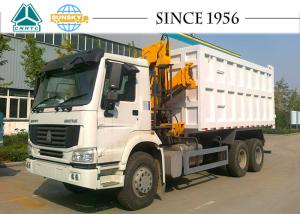 Quality SINOTRUK HOWO 6X4 Dump Truck With Crane wholesale