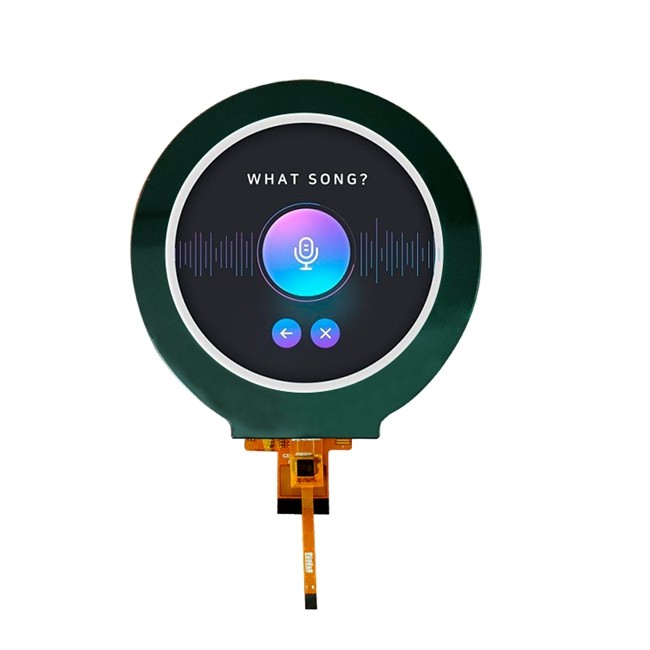 3.4 Inch 800*800 Circular TFT LCD Display MIPI Interface 30 Pin for Smart Home Industrial Control