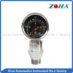 Shock Resistance Slurry Pressure Gauge , Mini Liquid Filled Pressure Gauge