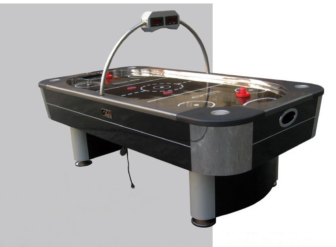 8FT Air Hockey Game Table Electronic Projection Scoring With Oval Blue Surface