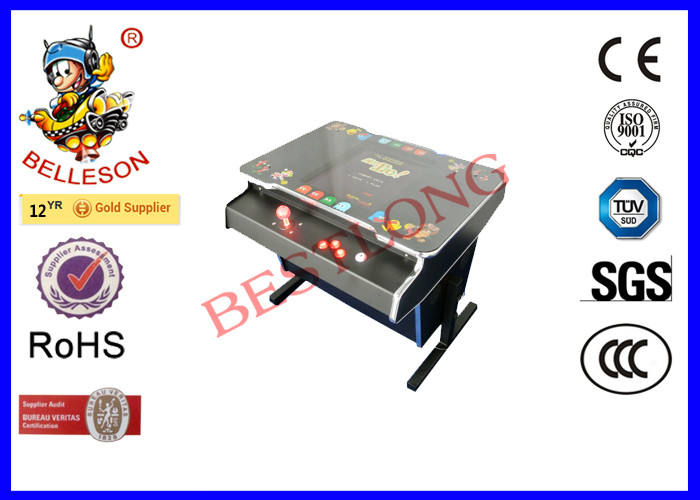 60 In 1 Game Board Pac Man Arcade Machine Cocktail Table 84CM Length