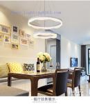 LED Pendant Lightings Flower Shape Round Acrylic Aluminium 110w