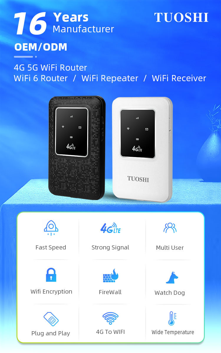 150Mbps 10Users WPS SMS Mifis Wireless 4g Lte Wifi 4g Sim Card Router With Battery