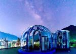 Self Cleaning 4.5m Crystal Dome Outdoor Event Tents For Glamping