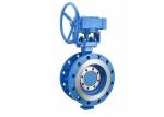 Double Flange Oil Gas Valve Triple Eccentric Butterfly Valve With Replaceable