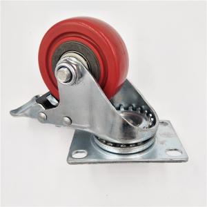 Quality 75mm/100mm/125mm Diameter Grey Blue Iron Np Rubber Caster Wheel for Furniture Casters wholesale