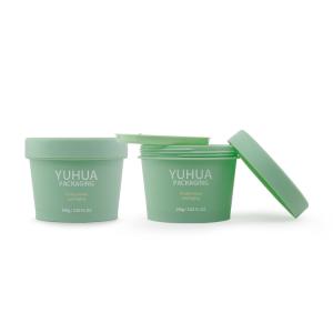 Quality 100g Plastic Packaging Jars Face Care Cosmetic Container Screw Cap PET Recycled wholesale