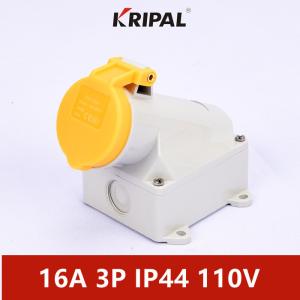 Quality IP44 3P 16A Single Phase Three phase Industrial Wall Mounted Socket wholesale