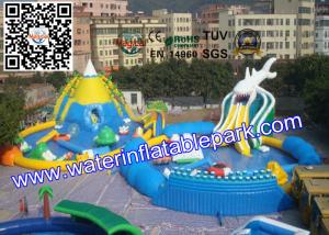 Quality Funny Kids Inflatable Water Park , Inflatable Water Games With Repair Kits wholesale