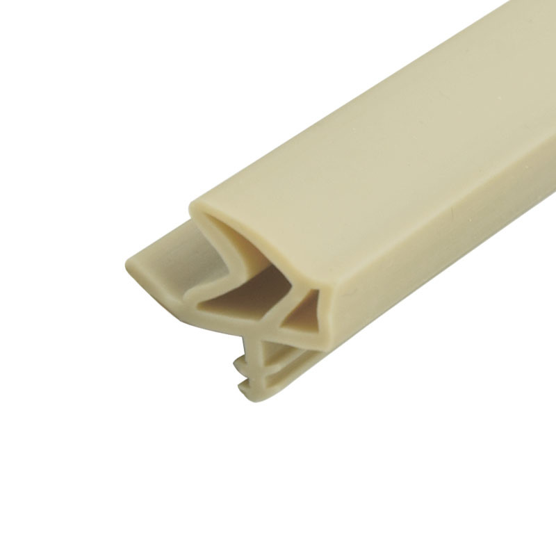 TPE Thermoplastic Elastomer Rubber Door Seal Strip Double Bevel Edge Irregular Shape