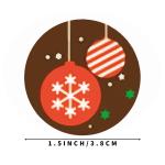 500g/Roll Decoration Self Adhesive Christmas Gift Custom Sticker Labels