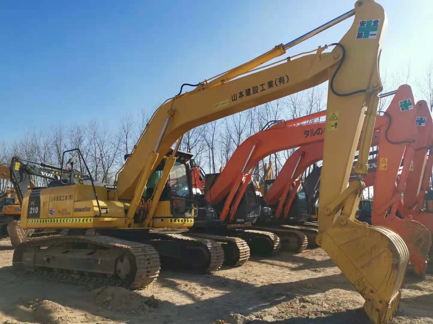 SAA4D107E-1 Engine 21T PC210-8 Used Komatsu Excavators