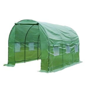 Quality Durable Walk In Tunnel Greenhouse , Poly Tunnel Greenhouse UV Ceiling Surface wholesale
