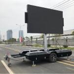 Outdoor Advertising LED Screen Trailer 960mm * 960mm Cabinet Size for Mobile