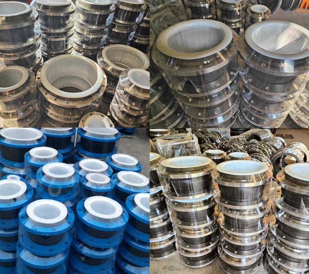 ANSI 150LB Galvanized Flange Single Arch Compensator PTFE Connection Flexible Rubber Joint