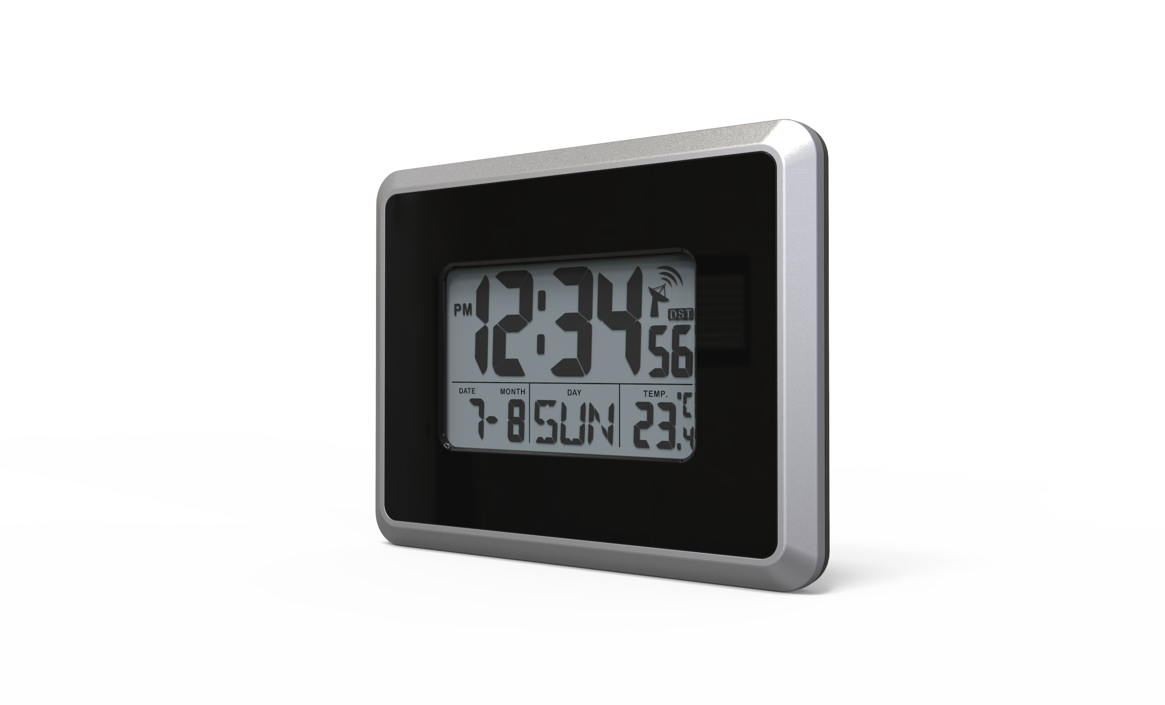 Multifunction Dual Alarm Clock 8 Inch Led Digital Clock Wall With Calendar