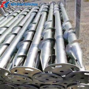 Quality Prefabricated Galvanized Helical Ground Anchors Spiral Piles 1200/1600/1800/2000mm wholesale