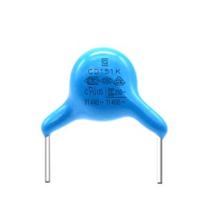 Quality 151K 400VAC Y1 Safety Capacitor 151K Small Capacity Loss Attenuation wholesale