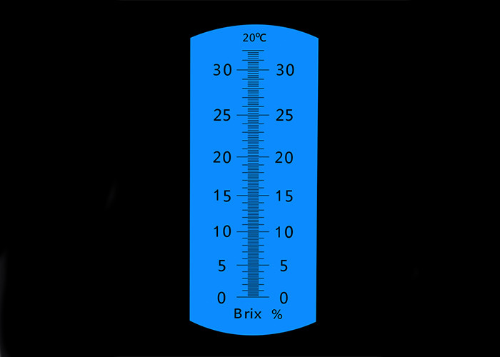 Sugar Brix Scale Refractometer Specific Gravity Lightweight With 170mm Length