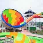 Big Water Amusement Park Fiberglass Speaker Water Slide for Adult