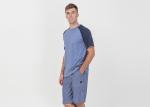 Breathable Mens Designer Loungewear Sets Polycotton Jersey Raglan Sleeve Tee