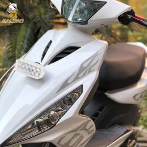 Quality 12V 12 Beam Mutiple Color Flash LED Headlight For Motorcycle Parts wholesale