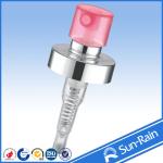 Green Pink Silver metal and plastic spray pump for perfume bottle