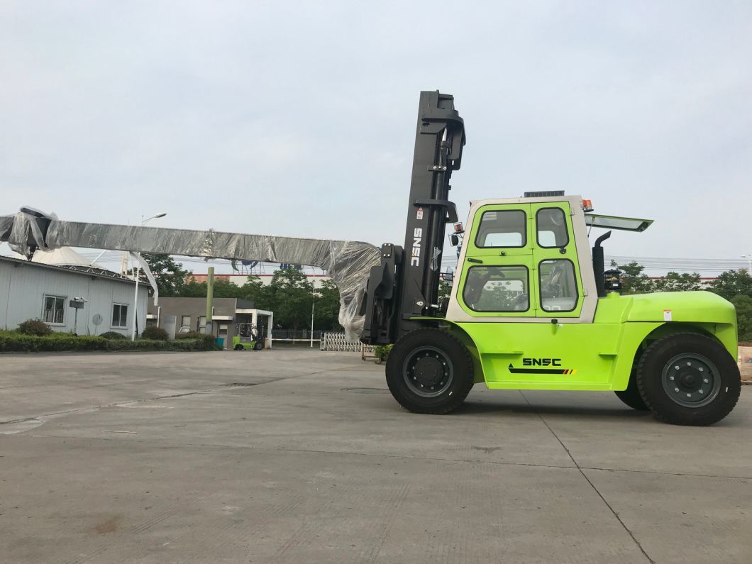 10ton Diesel Forklift with Attachment for Glass Warehouse Forklift