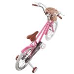 Pink Color Lightweight Kids Bike 12inch With Basket And Training Wheel OEM