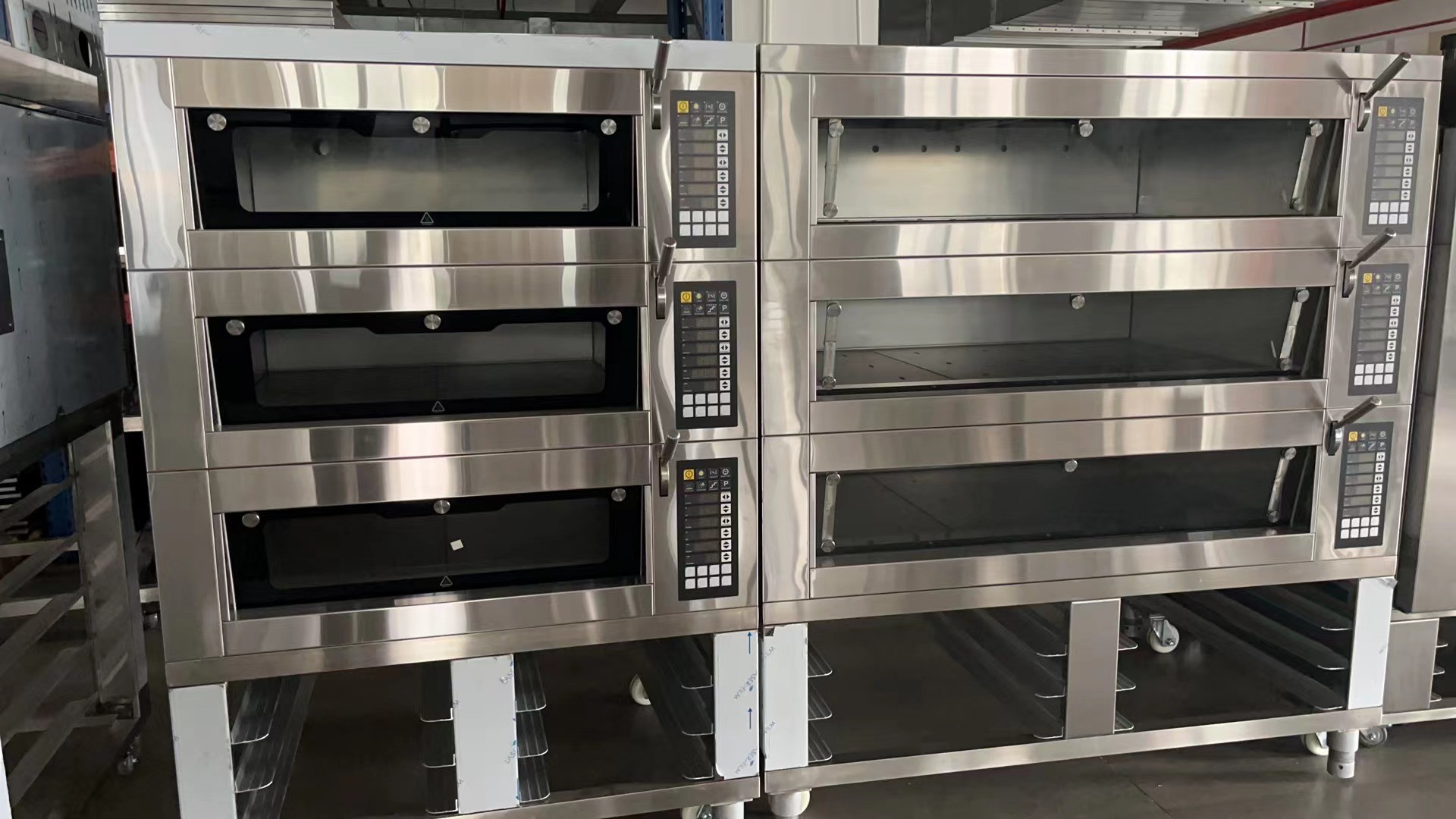 Pizzahut Dominos Bakery Deck Oven 3 Deck 220V/380V For 6" 9" 12" Round Pizza Pans