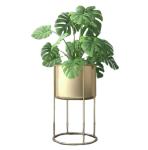 Brief steel planter stand flower pot decoration