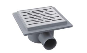 Quality Plastic 360 Rotatable Shower Waste Horizontal Outlet SS Ceramic Cover Shower Floor Drain wholesale