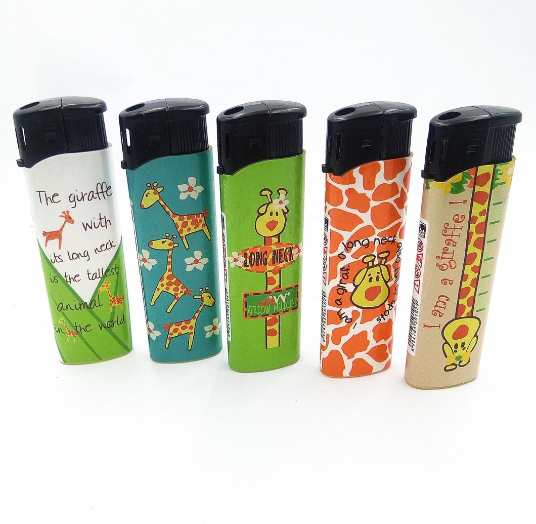 Factory Supply Dy-007 Model Cr Children Resistance Free Sample Customized Logo Custom Lighter