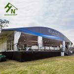 Anodized Surface Aluminum Outdoor Event Tents Curved 15x30 Sqm For Commercial
