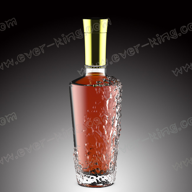 SGS Screw Sealing 750ML Flint Glass Empty Whiskey Bottles