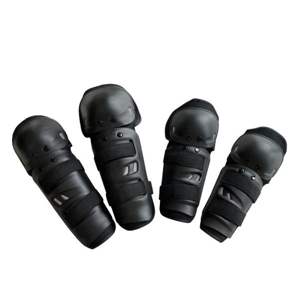 Outdoor Equipment Black Elbow and Knee Pads for Motorcycle Protection Accessorie