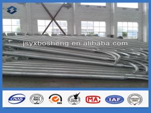 Quality 5m - 12m Single Curved End electrical street light pole above 95% Peneration wholesale