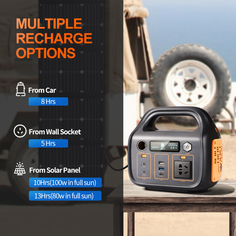 500W Solar Energy System Portable Solar Power Bank Generator With Rechargeable Lithium Battery