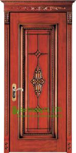 Quality 40mm Solid Timber Entry Door For Apartment, Lacquer Finish Timber Door For Sale In China wholesale