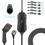 Type 1 J1772 16A 3.7kW Mobile Portable EV Charger For Electric Car