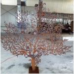 Humanoid Tree Metal Art Statue Rusty Outdoor Corten Steel Sculpture