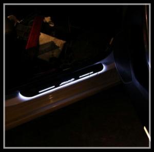 Quality Car LED door sill plate light LED moving door scuff light for INFINITI FX35 FX37 FX30 FX50 wholesale