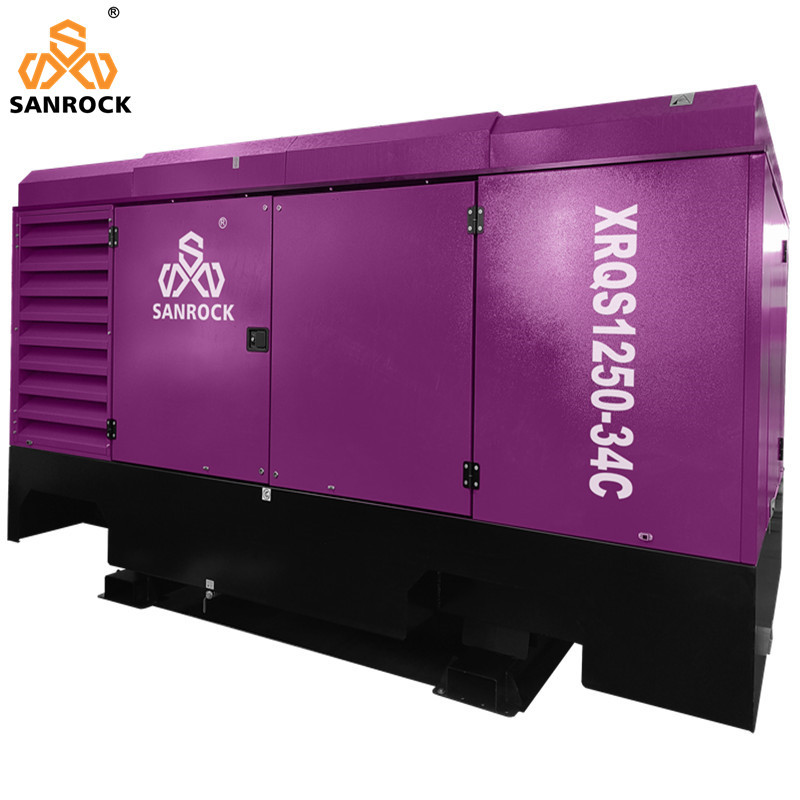Water Well Air Compressor Machine High Efficiency Air Compressor Stationary Diesel Air Compressor Screw