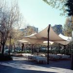 Tension Membrane Structure For Outdoor Dining Stylish Weather-Resistant